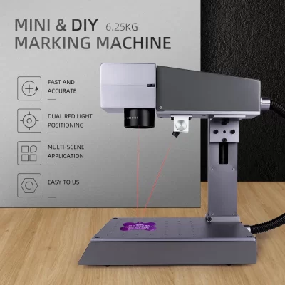 Máquina de marcação a laser de fibra DAJA M1 Placa de identificação de metal de alta precisão MR. Crave Gravador Wifi Gravação portátil Desktop industrial