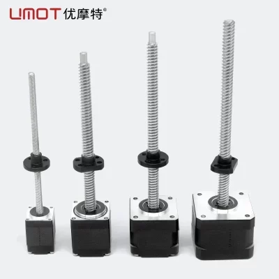 Umot nema8 11 14 17 23 dc parafuso esférico motor de passo linear 1/2/4/8/10/12 derivações 0.4-3.5a 8-1900mnm para máquina de gravação a laser cnc