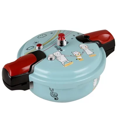 Panela de indução a gás universal para 1-4 pessoas, micro panela de pressão à prova de explosão, mini panela de pressão, design de desenho animado, uso doméstico