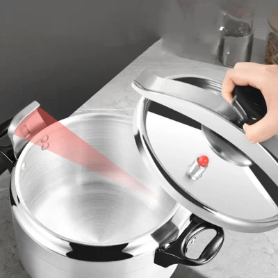 Panela de pressão de liga de alumínio 7l/11l, panela de pressão doméstica à prova de explosão, fogão a gás multiuso, ferramenta de cozinha doméstica