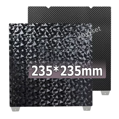 Placa de construção suave peo pet k1c cama aquecida 235x235mm mola aço k1 folha para ender 3 s1 pro ender 5 s1 v3 se peças impressora 3d