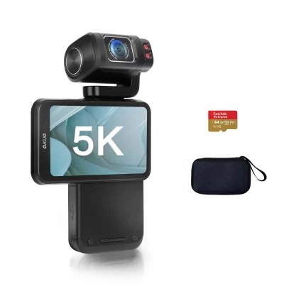 Ordro m3 câmera de bolso filmadora digital 5k 30fps estabilização de imagem embutida tela de tamanho grande câmera prática câmeras vlog de viagem