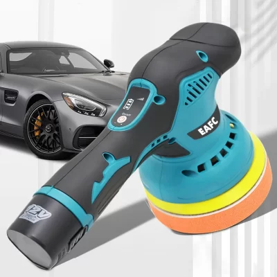 Polidor de carro sem fio 12v 2800-5500rpm máquina de polimento de carro sem fio elétrica ferramenta de cera silenciosa 8 velocidades variáveis
