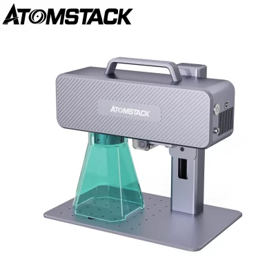 Atomstack m4 20w gravador a laser 1064nm máquina de marcação infravermelha portátil gravador de metal 70x70mm área de trabalho velocidade rápida impressora diy