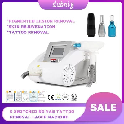 Q-Switched Nd Yag Laser para remoção de tatuagens, 1320, 1064, 532nm, Laser Peeling Carbono e Pigmentação, Duty Free, mais recente, 2024
