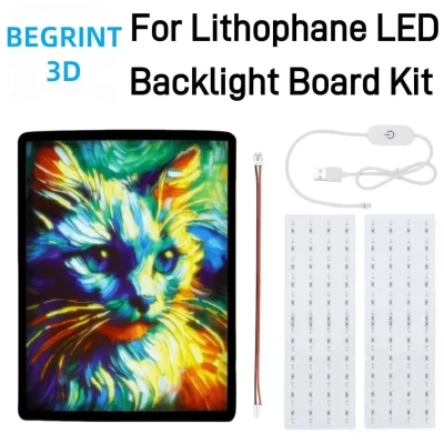 Para bambu lab impressora 3d cmyk lithophane led backlight board kit diy lithophane foto modelo bambu lab impressão 3d peças originais