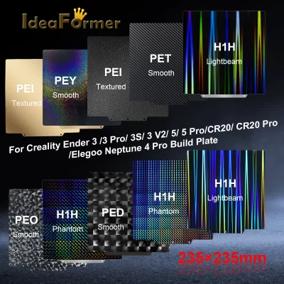Para ender 3 235x235 pei folha netuno 4 pro pei folha suave pet peo h1h placa de construção magnética sping aço impressora 3d cama aquecida