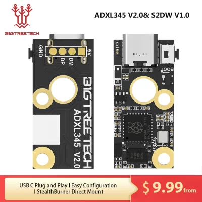 Bigtreetech btt adxl345 v2.0 placa acelerômetro stealthburner para extrusora klipper hotend rspberry pi peças de impressora 3d