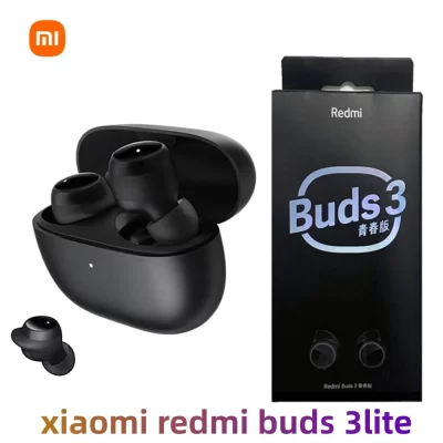 Original xiaomi redmi buds 3 lite tws bluetooth 5.2 fone de ouvido ip54 18h fone de ouvido ture sem fio 3 edição juventude