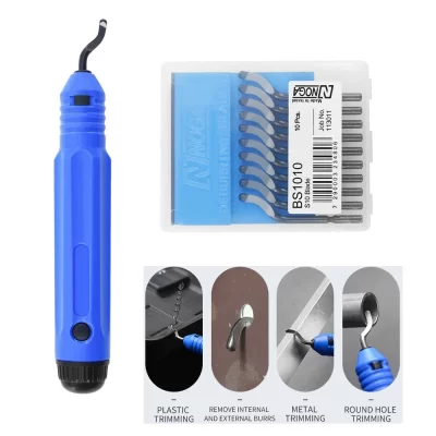 Faca de corte raspador rebarbação cortador conjunto removedor de rebarbas para madeira plástico alumínio aço impressora 3d filamento modelo nb1100 bs1010