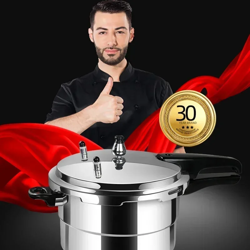 Panela de pressão de alumínio, alta vaporização instantânea, vaporizador a gás superior de indução, ideal para cozinhar alto, guisado e - Image 5