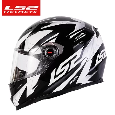 Ls2 rosto cheio capacete da motocicleta das mulheres dos homens capacete de motocross de alta resistência abs escudo ece aprovado acessórios da motocicleta ff358
