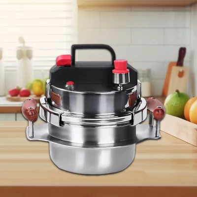 Mini panela de pressão de 0,8l/1,2l/1,6l, aço inoxidável 304, panela de arroz para 1-2 pessoas, acampamento ao ar livre, 5 minutos, cozinhar rapidamente