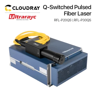 Ultrarayc 1064m original raycus ressonador q-switched pulso 20w 30w fonte de laser de fibra para máquina de marcação de fibra
