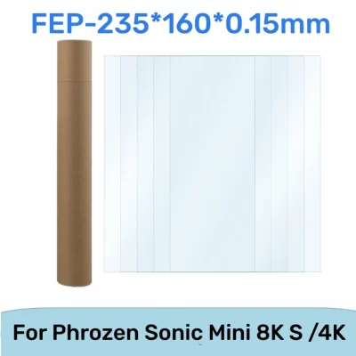 5 Peças de Filme FEP 235x160x0.15mm Para Phrozen Mini 8K S Sonic Mini 4K Shuffle 4K Shuffle 2018 Peças e Acessórios para Impressoras 3D de Resina UV