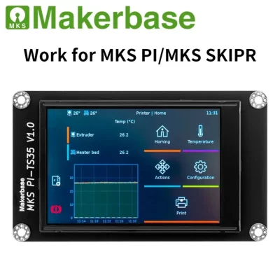 Makerbase impressora 3d tela lcd mks PI-TS35 3.5 Polegada tela capacitiva para makerbase pi/skipr placa oficial novo