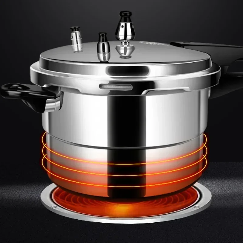 Panela de pressão de alumínio, alta vaporização instantânea, vaporizador a gás superior de indução, ideal para cozinhar alto, guisado e - Image 3