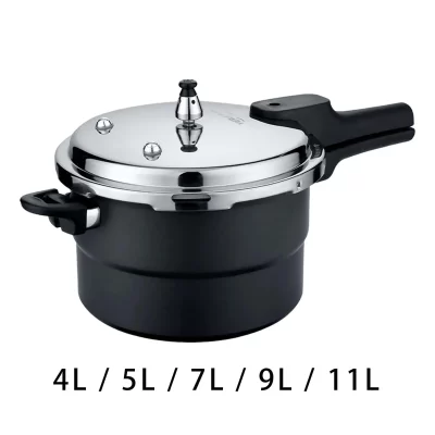 Panela de pressão de liga de alumínio antiaderente, Panelas de cozinha, Panela de arroz, Panela de sopa para restaurante, interior e exterior