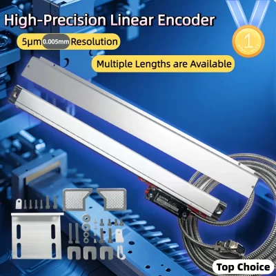0.005mm【5μm】 Escala Linear de Vidro DRO KA35 100 150 200 250 300 350 400mm TTL 5um Codificador Óptico Sensor Régua de Grade