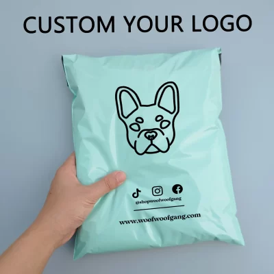 Sacos de correio com logotipo de marca personalizada rosa rosa plástico poli saco de armazenamento envelope sacos de correio auto adesivo selo sacos de plástico