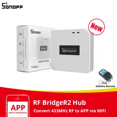 Itead sonof rf ponte 433mhz wifi conversor de sinal sem fio automação residencial inteligente funciona com controle remoto rf 433mhz