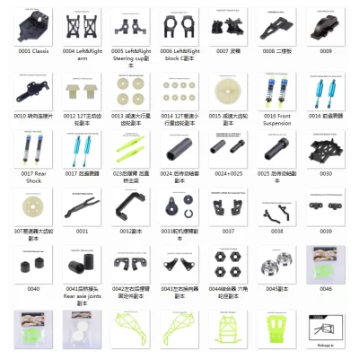 Wltoys-peças de reposição originais do carro 12428, 12423, rc, eixo traseiro, braço, caixa dianteira de onda, engrenagem, conexão, suspensão. 12428 peças 0001-0048