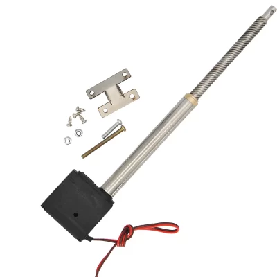 Haste de empurrar de cilindro de simulação elétrica com servo para escavadeira de controle remoto rc, modelo de caminhão de engenharia, peças de atualização