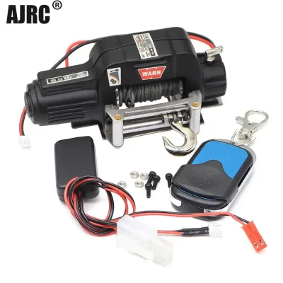 Guincho/controlador de simulação automática de metal rc, para carro crawler 1/10 rc axial scx10 trax trx4 rc4wd d90 d110 tf2 rgt tamiya cc01