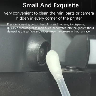 Para p1s p1p x1c kobra s1 ad5m ad5x k1c impressora 3d limpador de álcool cotonete kit limpeza carema limpo acessórios impressão 3d