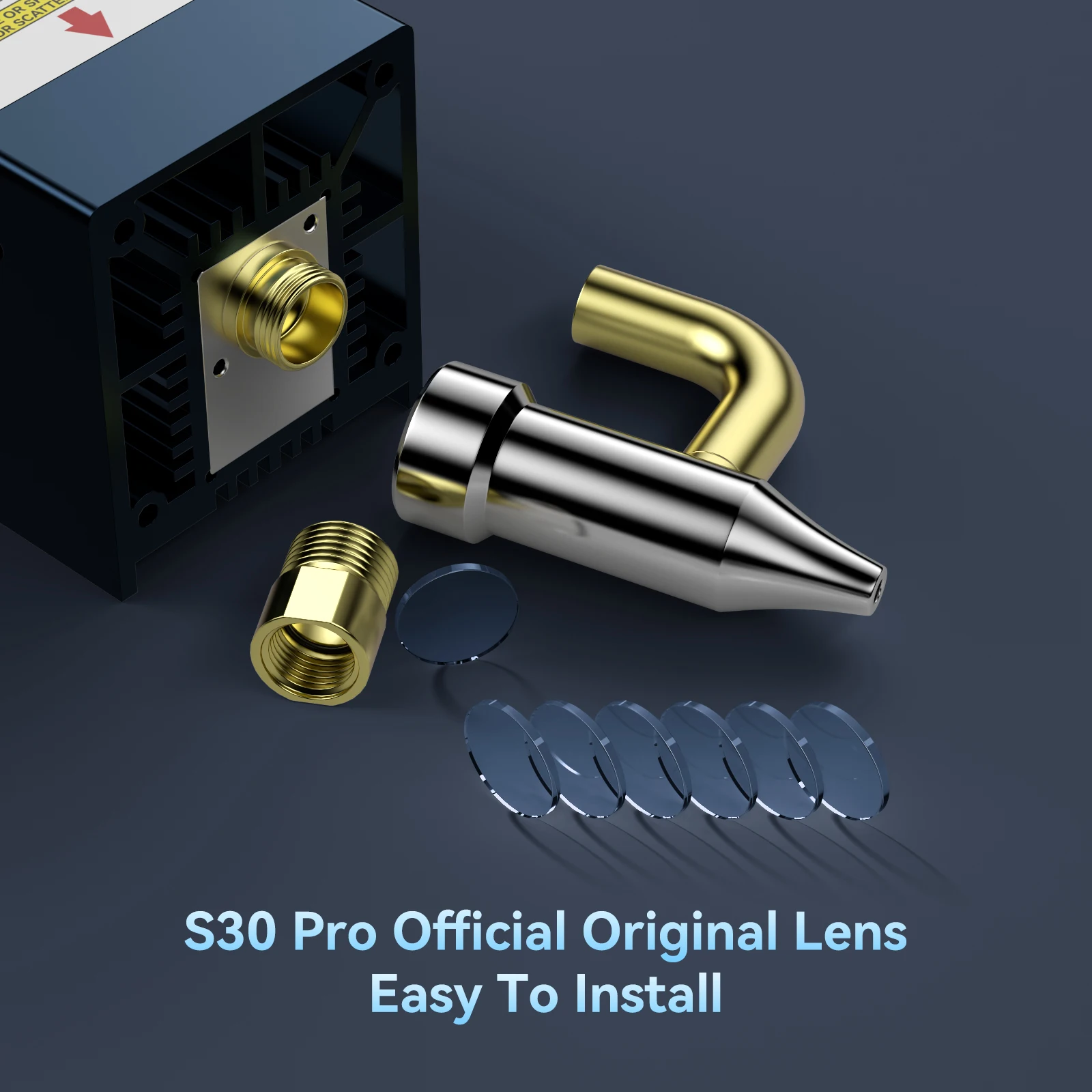 SCULPFUN Laser Len Lente Padrão Original, Superfície Reforçada, Anti-Óleo e Anti-Fumaça, Alta Transparência, S30, S30 Pro, 6Pcs - Image 4