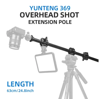 Yunteng 369 Camera Overhead Tripé, Pólo de Extensão, Telefone Celular, Câmera Vertical Photo Shooting Stands Tripés