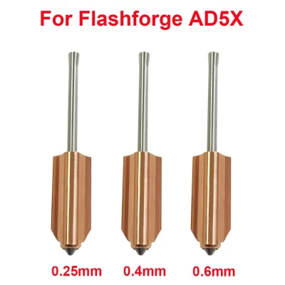 Kit hotend para flashforge ad5x, bico de vários tamanhos destacável rápido, cabeça de impressão de extremidade quente, acessórios para impressora 3d