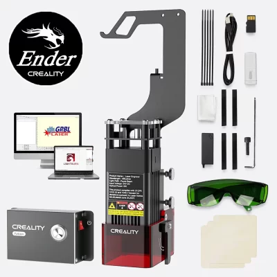 Creality kit de módulo de gravação a laser 1.6/5/10w 0.06mm gravura de alta precisão poderosa ampla gama para Ender-3/CR-10