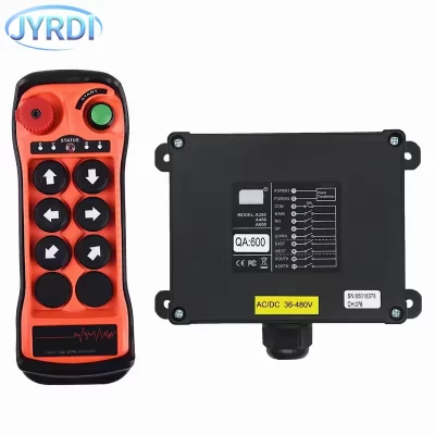 Qa600 6 teclas de velocidade única industrial sem fio guindaste rádio interruptores controle remoto guindaste pista controlador elevador guindaste