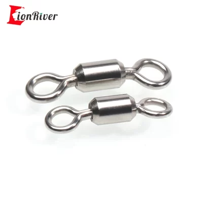 Lionriver-aço inoxidável guindaste giratório para a pesca de água salgada, rolando gira, linha gancho conector, 1 # - 6 #, 30pcs