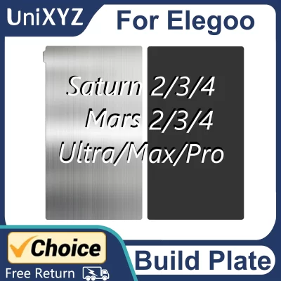 Placa de construção flexível de impressora 3D de resina para Elegoo Saturn 4 3 2 8K 12K Ultra Mars 2 3 4 9K 4K Pro Max Ultra DLP MSLA Placa de construção