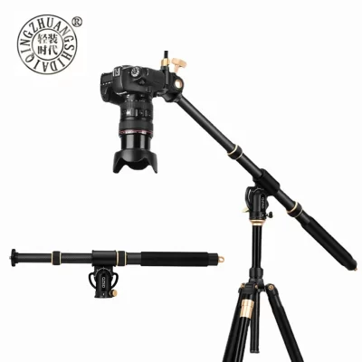 Qzsd Q-YT03 tripé lança cruz braço extensão da câmera steeve barra horizontal para canon nikon sony telefone móvel fotográfico