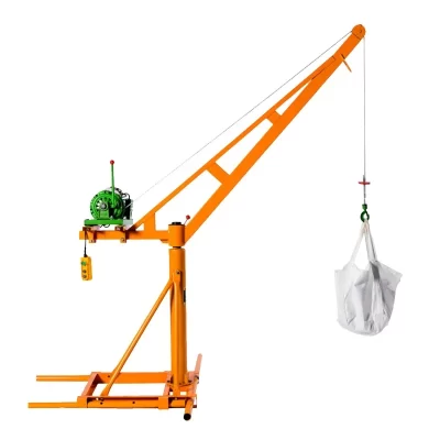 Guindaste de grão de 360 graus guindaste pequeno guindaste de decoração de construção guindaste externo