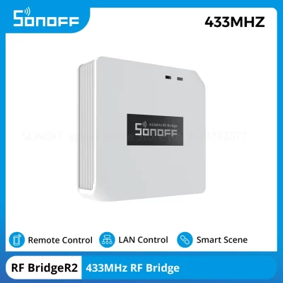 Sonoff rf bridger2 433mhz automação residencial inteligente segurança cena inteligente controle remoto rf ewelink gateway suporte DW2-RF PIR3-RF