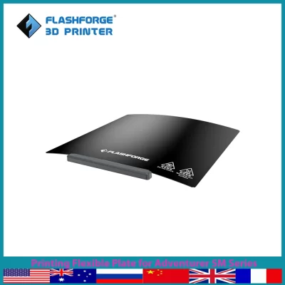 Placa de impressão flexível FLASHFORGE PEI/PC para aventureiro série 5M