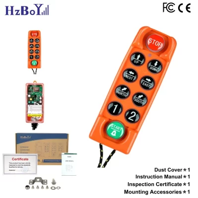 Guindaste impermeável F23-C+ 868Mhz para baixo controle remoto sem fio industrial de rádio