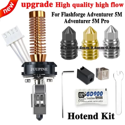 Atualização para flashforge aventureiro 5m/5m pro hotend ad5m bocal substituível caremic hotend aquecimento mais rápido ad5m pro bico 280 ℃