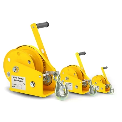 Guincho manual resistente da grua 1200LB com guincho auto-travamento operado por manivela da corda de fio de aço galvanizado para levantar