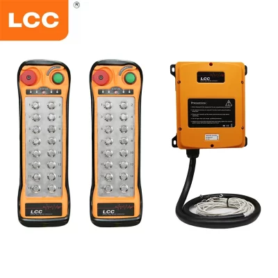 Lcc q1600 16 botões ac dc 12-24v 24-264v interruptores de velocidade única guindaste rádio controle remoto guindaste controle elevador guindaste elevador