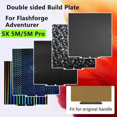 Para flashforge aventureiro 5m placa de construção ad5x ad5m dupla face mola aço para flashforge aventureiro 5x 5m pro acessórios