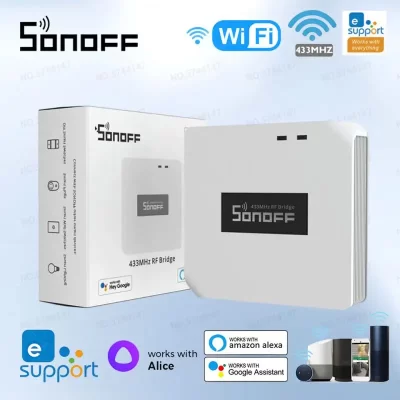 Sonoff ponte rf r2 wifi 433 mhz substituição gateway sem fio interruptor de casa inteligente domotica wi-fi controle remoto rf