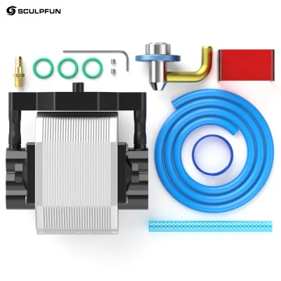 Kit de bico de assistência de ar SCULPFUN S9, estrutura totalmente metálica de assistência de ar de alta velocidade, serve para lasers S9, fácil de instalar, gravação a laser