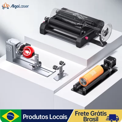 AlgoLaser Gravador Rolo Rotativo Mandril para 4 em 1 Multi-funcional Laser Rolo Rotativo Mandril de Mandíbula de Eixo Y para Gravação