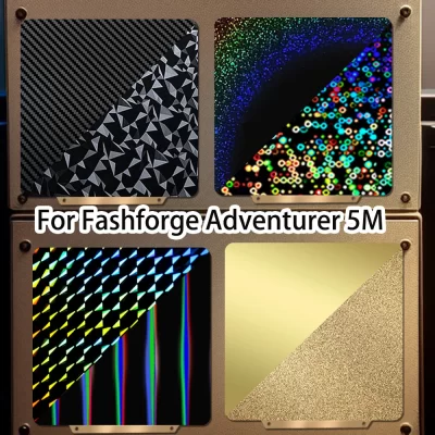 Para flashforge aventureiro 5m cama adesivo ad5m placa 235x235 pei mola chapa de aço para flashforge placa de construção peças impressora 3d