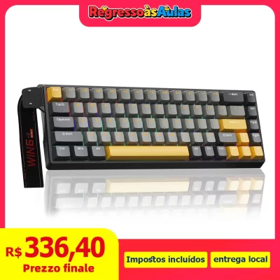 AULA WIN68HE Esports Teclado Magnético Gatilho Rápido 8K Retorno RGB Hotswap 60% 68% Teclado para Jogos Personalizado